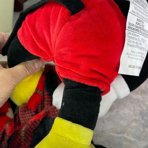 Micky Mouse with antlers plush with throw lap blanket The Big One - Picture 6 of 7